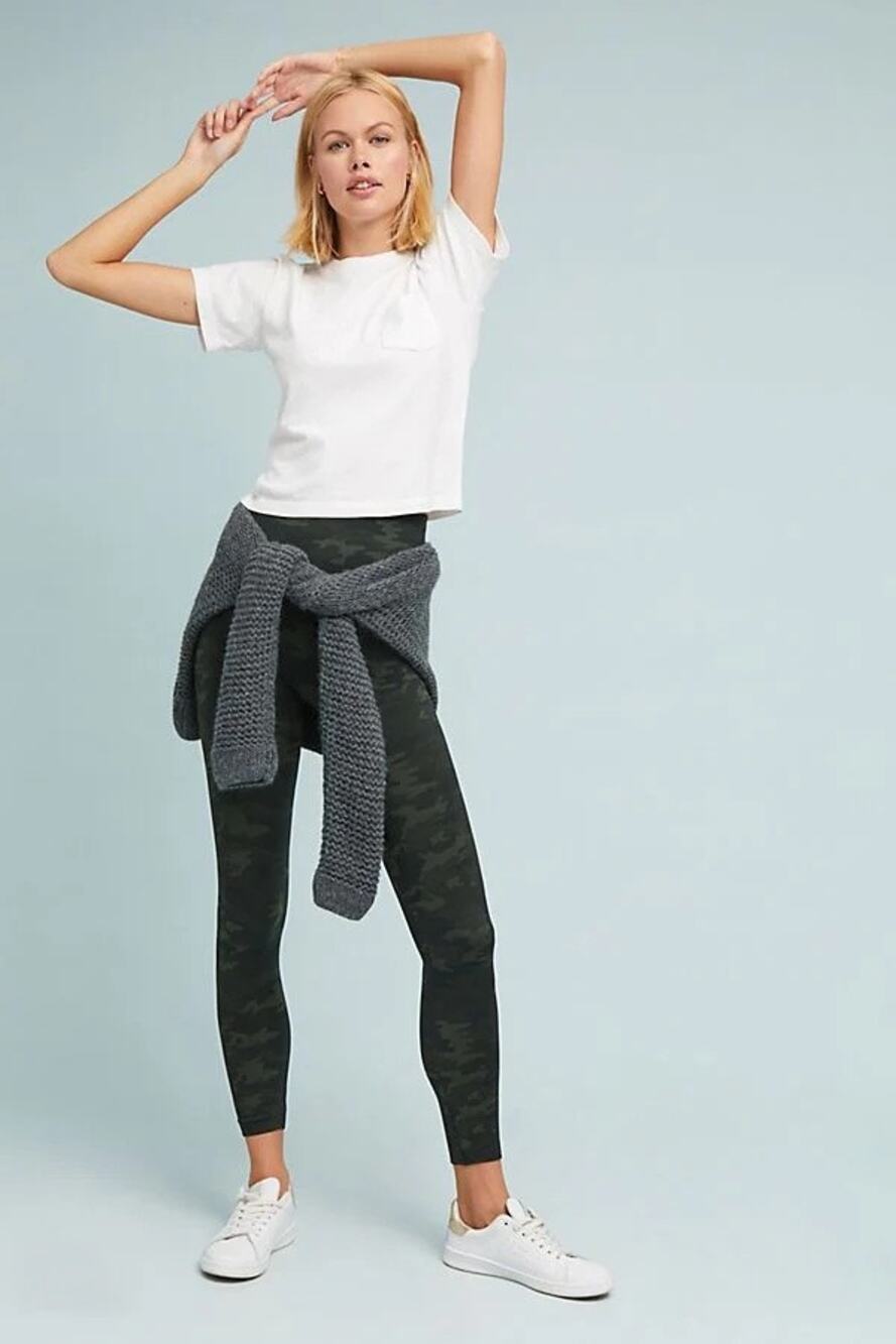 Spanx Seamless Camo Leggings Large NWOT